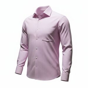 Van Heusen 16.5 34/35 Long Sleeve Regular Flex Fit, Pink Large
